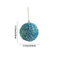 thumbnail image 3 of AuroraX Blue Christmas Decoration Set Art Deco Plastic Shatterproof Hanging Ball Ornaments Glitter 3.1" Decorative 4 Pcs for Xmas,Christma Tree Decor, 3 of 6