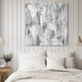 thumbnail image 4 of Grey Abstract Wall Art Painting on Canvas, Modern Oil Painted Art Contemporary Canvas Art Home Prints Wall Art Framed Modern Artwork for Living Room Bedroom Wall Decor 8x8in, 4 of 9