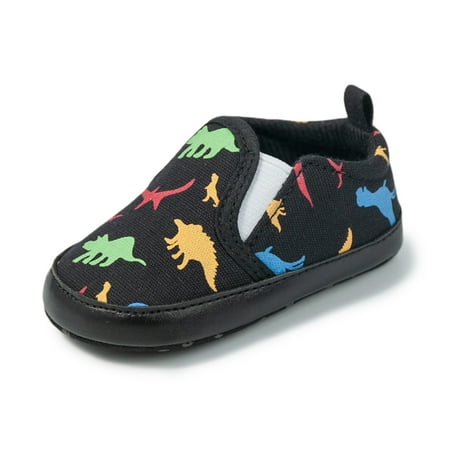 Eashery Kids Sneakers Mesh Cute Soft Sole Baby Shoes Black 6 Months