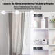 thumbnail image 5 of Tocador Vanity, Mueble Maquillaje con 5 Cajones, Estantes Ocultos, Incluye Taburete Acolchado, Vanity Tocador De Maquillador con Led Espejo Bombilla 80X40X140CM (Blanco), 5 of 9