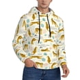 thumbnail image 2 of Sikiie Leopard Print Men's Hoodie, Essentials Hoodie, Sweatshirt, Pullover Hooded Sweatshirt for Men-Large, 2 of 7