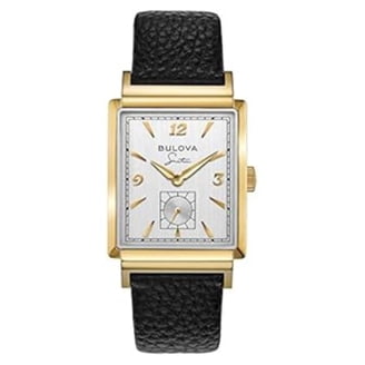 Bulova Women\'s 96L63 Frank Lloyd Wright Willits Black Leather Strap Watch bulova-ladies-frank-lloyd-  main image 3