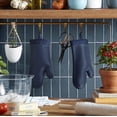 thumbnail image 2 of Oven Mitt 2-Pack Set KitchenAid Ribbed Soft Silicone Blue, 2 of 6