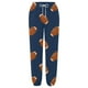 thumbnail image 3 of WILLBEST Pantalones Casuales para Mujer con Estampado de Rugby, Bolsillos Sueltos, Cintura Alta, Tiras En el Tobillo, para Un Estilo y Comodidad Diarios. Extra Grande, 3 of 3