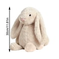 thumbnail image 3 of Bunny Stuffed Animal, 11.81in Cute Rabbit Plush, Easter Party Gift Soft Bunny Plush Long Ear Stuffed Animal (Light Green), 3 of 6