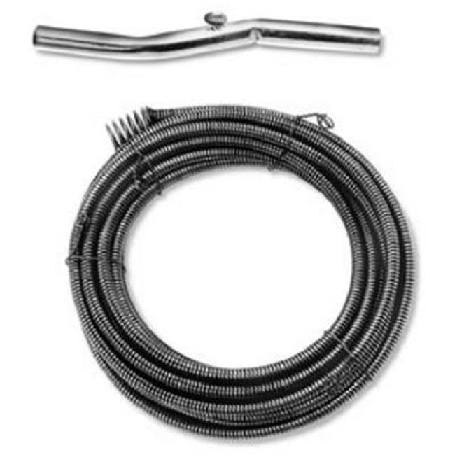 Drainx Pro 35-FT Steel Drum Auger Plumbing SnakeDrain Cleaning Cable with 