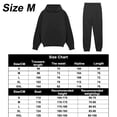 thumbnail image 2 of Conjunto de chándales atléticos para hombres Trajes de 2 piezas Trajes de chándal con capucha Chaqueta y pantalones deportivos casuales (negro) Zhivalor BST3003102-2, 2 of 5