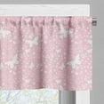 thumbnail image 5 of Ambesonne Butterfly Valance & Curtain, Soft Pink Floral, 55"x45", Pale Pink White, 5 of 6