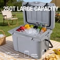 thumbnail image 6 of MQJIAZHI 25QT Hard Sided Ice Chest Cooler Insulated Portable Hard Cooler with Bottle Opener, Cup Holder, Forming Ruler, for Travel Beach Camping Fishing, 6 of 9