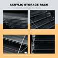 thumbnail image 2 of AURARMLET 1Pack Storage Rack Acrylic Riser Display Stand Clear Display Organizer for Office Use, 2 of 7