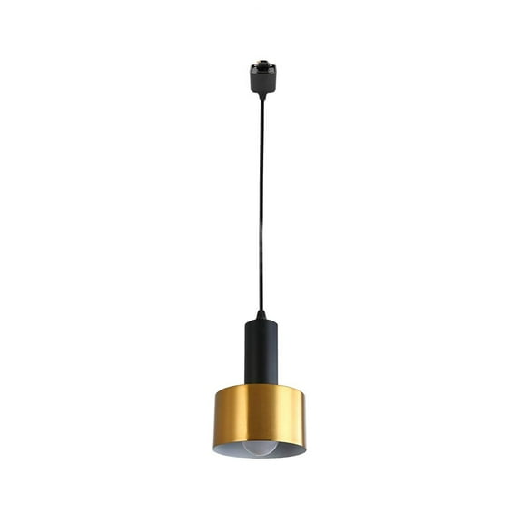 Kiven J-Type Track Light, 1-Light industrial Juno Track Pendant Lighting Fixtures E26 Socket