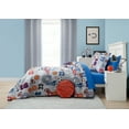thumbnail image 5 of (3 pack) Your Zone 5 Piece Blue Sports Polyester Bedding Set for Boys, Twin, 5 of 12