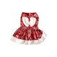 thumbnail image 2 of Vestido clásico navideño para mascotas, vestido informal para perros, vestido con mangas con volantes para fiestas navideñas, regalo de Navidad para mascotas, 2 of 5