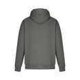 thumbnail image 7 of WREESH Men's Solid Color Lightweight Hoodie Mock Neck Button Drawstring Sweatshirt Casual Athletic Hood Pullover Dark Gray, 7 of 7