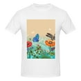 thumbnail image 4 of Bingfone Colorful Plants And Insects Men'S Loose Fit Short-Sleeve Pocket T-Shirt, 4 of 7