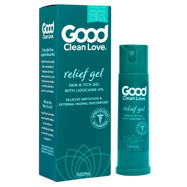Good Clean Love Relief Gel Pain & Itch with Lidocaine 4, Relieves