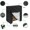 thumbnail image 2 of Firewood Rack with Lid Large Capacity Outdoor Fireplace Log Holder with Waterproof 420D Oxford Log Rack Cover Firewood Storage 222642 inches, 2 of 4