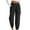 Black, variant on Promotion Sale! Women's High Waisted Joggers Ankle Length Zipper Pockets Casual Pants Loungewear Workout Pants Comfortable Stretchy Fit Grey L Size