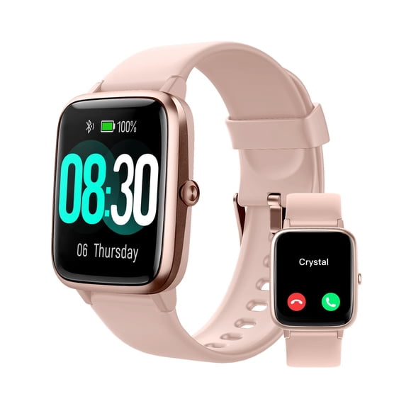 Reloj inteligente GRV para iOS y Android con llamadas IP68 rosa
