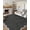 Black, variant on Modern Solid Rugs 6x9 Area Rug for Living Room Washable Non-Slip Neutral Throw Carpet Low-Pile Scalloped Rugs Stain Resistant Soft Accent Carpet for Bedroom Dinning Room Grey Blue