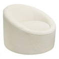 thumbnail image 2 of Pasargad Home Sienna Modern Poly Fabric & Iron Swivel Chair in Ivory, 2 of 2