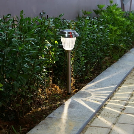 Voona 8 Pack Solar Lights Stainless Steel Led Pathway Landscape Voona 8 Pack Solar Lights Stainless Steel Led Pathway Landscape For Outdoor Path Patio