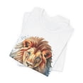 thumbnail image 3 of Lion Graphic T Shirt Unisex Short Sleeve Jersey Tee With Art Design Safari Style, 3 of 110