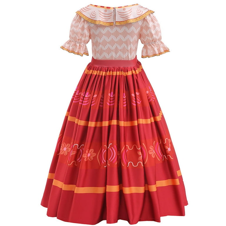 strapless open back dress Girl role-playing clothing Marine Magic Princess Dress+Necklace Childr   NairoMarket