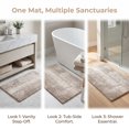 thumbnail image 7 of REGALWOVEN Quick Dry Absorbent Non Slip Chenille Bathroom Mat Cozy Shaggy Washable Home Decor for Shower and Tub Beige 20" x 32", 7 of 7