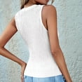thumbnail image 6 of Hauaitttt Womens High Neck Tank Top 2025 Summer Casual Ribbed Knit Slim Fitted Basic Textured Sleeveless Shirts Base Fitted T Shirt Loose Top Women Long Compression Shirt 1xl Tops for Women Camisole, 6 of 6