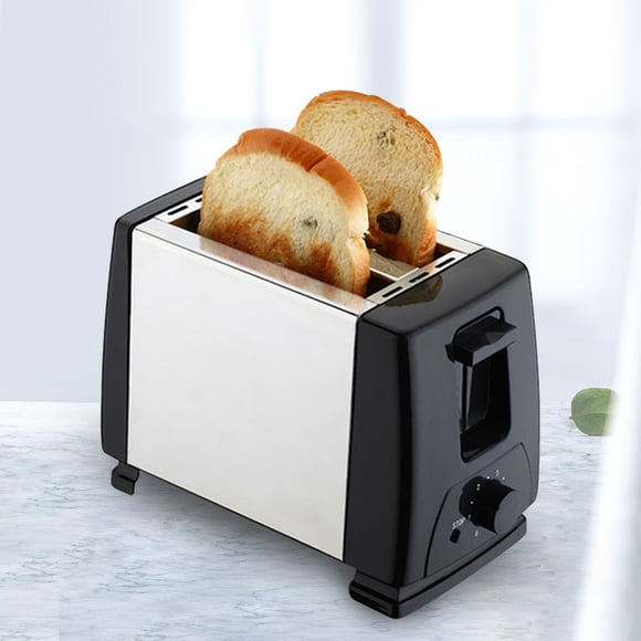 Peggybuy 2 Slices Bread Baking Oven Stainless Steel for Bread Bagel Waffle (US)