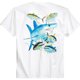 thumbnail image 1 of Camiseta gráfica Guy Harvey con bolsillo de tiburón Mako para hombre blanca pequeña, 1 of 2
