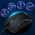 thumbnail image 2 of Gaming Mouse Wired, USB Computer Mouse with 4 Adjustable DPI, RGB Backlit LED, Side Buttons, Ergonomic Optical Mice for PC, Laptop, Windows, Mac, Gamer, 2 of 8
