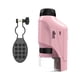 thumbnail image 1 of Microscopio óptico portátil para niños, microscopio de bolsillo con aumento de vástago rosa con soporte, 1 of 9