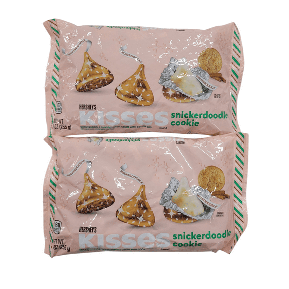 Limited Edition Hershey's Kisses Snickerdoodle Cookie 9 oz - Pack of 2