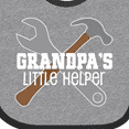 thumbnail image 4 of Inktastic Grandpa's Little Helper Boys Baby Bib, 4 of 4