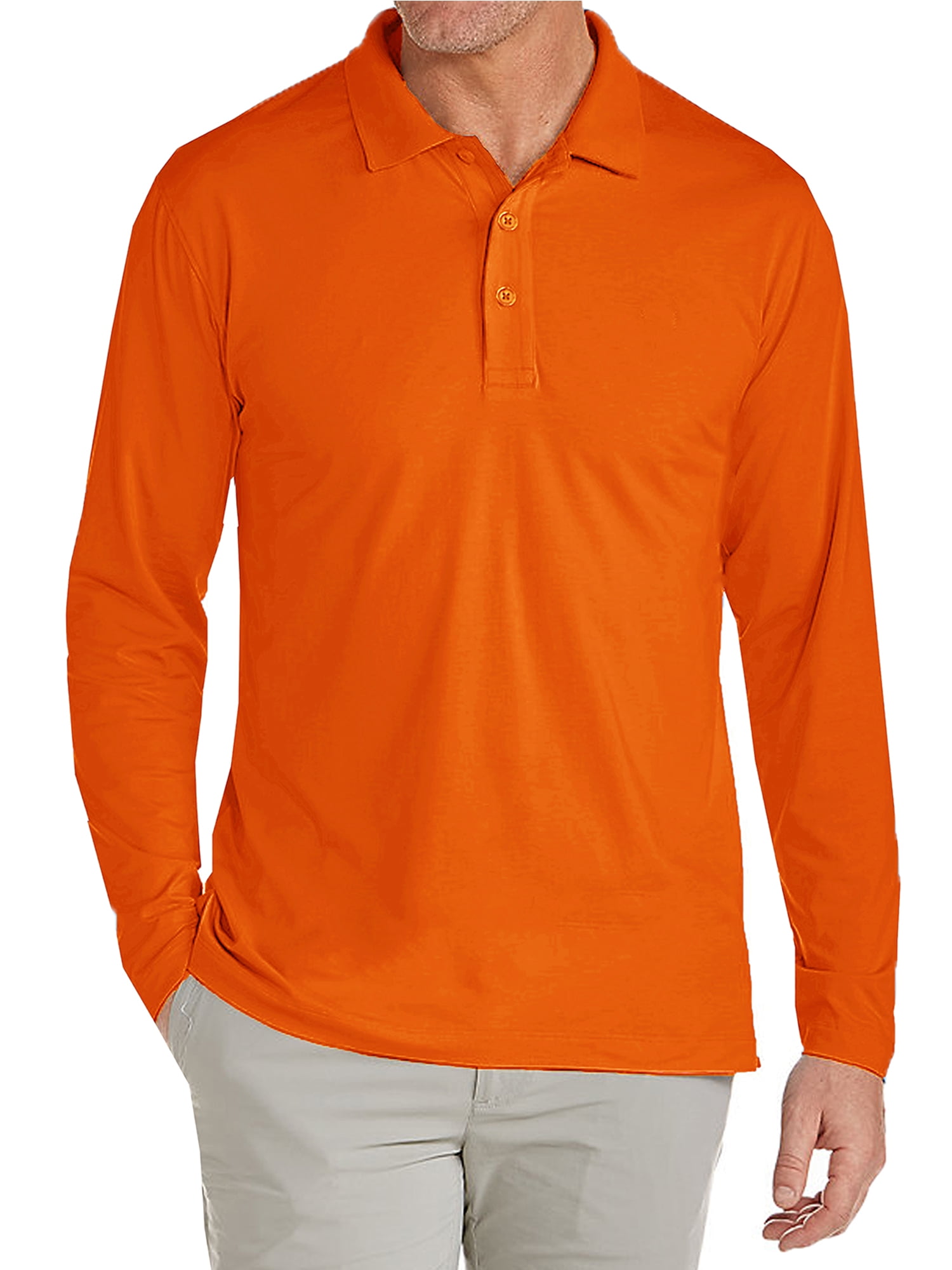 Men's Long Sleeve Polo Shirts - Walmart.com