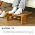 thumbnail image 2 of OULII Tabouret de Pot en Bois Antidérapant Forme Inclinée 1ensemble, 2 of 7