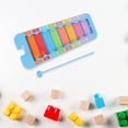 thumbnail image 4 of 1 Set Piano à Frapper Éducation Enfance Percussion Instrument de Musique Coloré Glockenspiel, 4 of 9