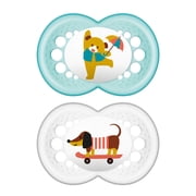 MAM Pacifiers, Baby Pacifier 6+ Months, Best Pacifier for Breastfed Babies, ‘Original’ Design Collection, Boy, 2-Count