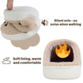 thumbnail image 5 of BERANMEY Cute Animal Slippers for Women Perfect Soft Plush Comfy Warm Slip-On Womens Slippers Indoor Fluffy House Slippers for Women and Men Non-slip Fuzzy Flat Slides, 5 of 9