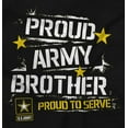 thumbnail image 2 of Military Logo Proud US Army Brother Men's Crewneck Sweatshirt Brisco Brands S, 2 of 6