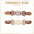 thumbnail image 2 of Clip de Ajuste Uxcell, Clip Vintage para Suéter, Vestidos, Ropa, Chal, Camisa, para Ajustar la Cintura del Abrigo para Decoración de Mujeres (Marrón), 2 of 6