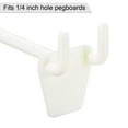 thumbnail image 5 of Uxcell 4 Inch Plastic Pegboard Hooks Fits 1/4 Inch Holes Pegboards, 50 Count, 5 of 7