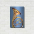 thumbnail image 3 of Luxe Metal Art 'French Horn 8' by David Chestnutt, Metal Wall Art, 16"x24", 3 of 9