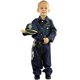 thumbnail image 4 of Disfraces de policía para niños disfraces de Halloween disfraces de oficial de policía superior ropa de escenario trajes de uniforme militar para niños, 4 of 5