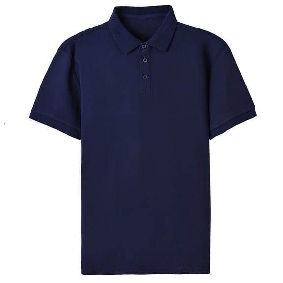 MYAOYI Mens Short Sleeve Polo Shirts, Classic Solid Color Regular Fit Breathable Casual Polo Tops