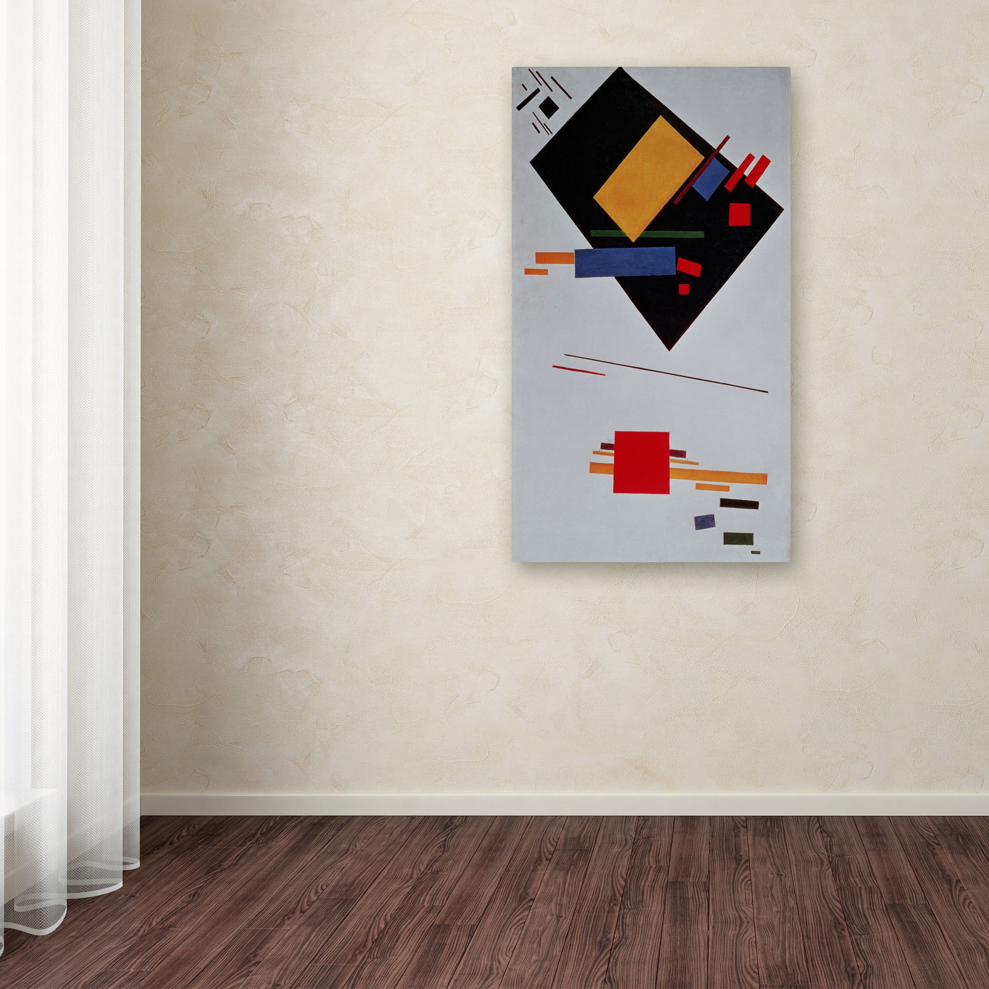 Trademark Fine Art "Suprematist Composition, 1915" Canvas Art by Kazimir Malevich