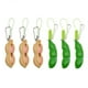 thumbnail image 1 of 2x Juguetes de frijol exprimidor de 6 piezas, llavero de Edamame de maní, cadena de de estrés de frijol de extrusión, juguetes Hugo llavero de maní, 1 of 9