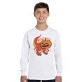 thumbnail image 2 of Awkward Styles Halloween Youth Sweatshirt Pumpkin Dinosaur Crewneck Tee for Kids, 2 of 5